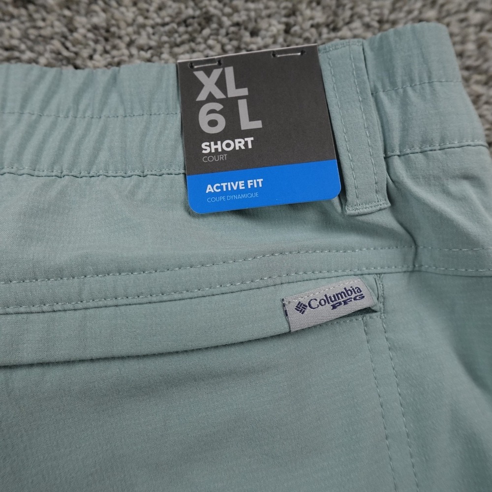 NEW Columbia Shorts Mens XL Blue PFG‎ Uncharted Omni Shade Fishing Outdoor Hike - Picture 14 of 16